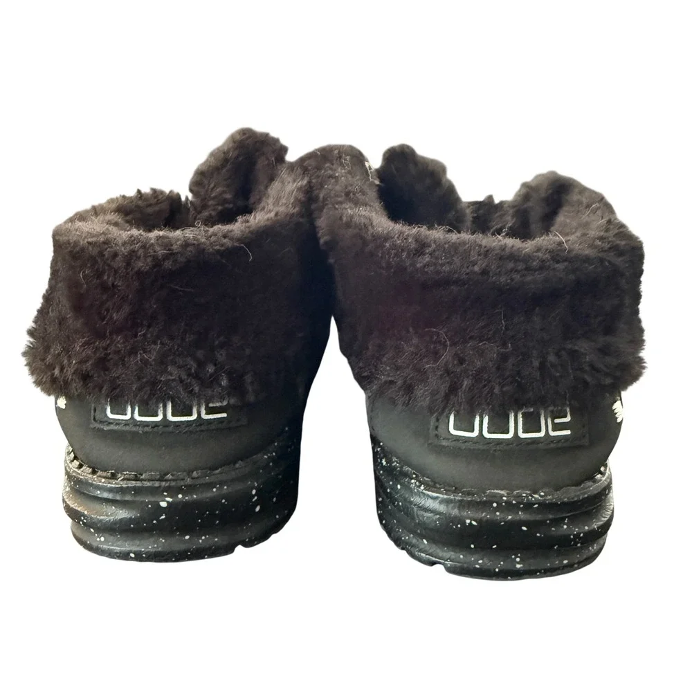 Hey Dude Britt Boho Women Size 8 Cookies and Cream Faux Fur Lined Ankle Boots